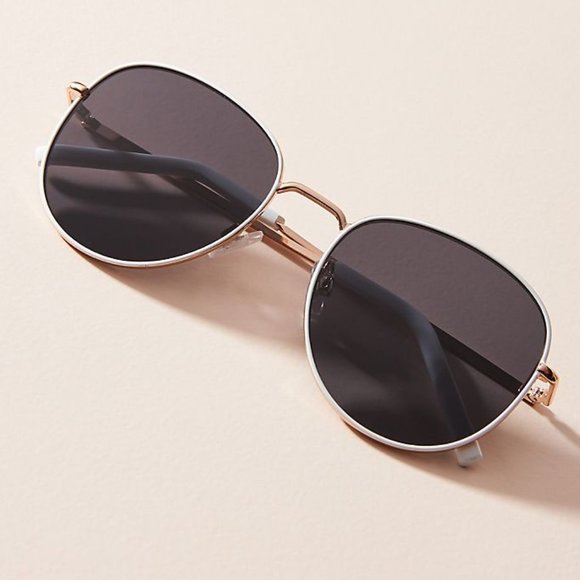 new Anthropologie JOELLE ROUND SUNGLASSES - Picture 2 of 3